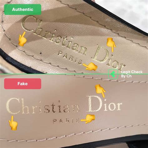 fake dior shoes vs real|authentic dior heels.